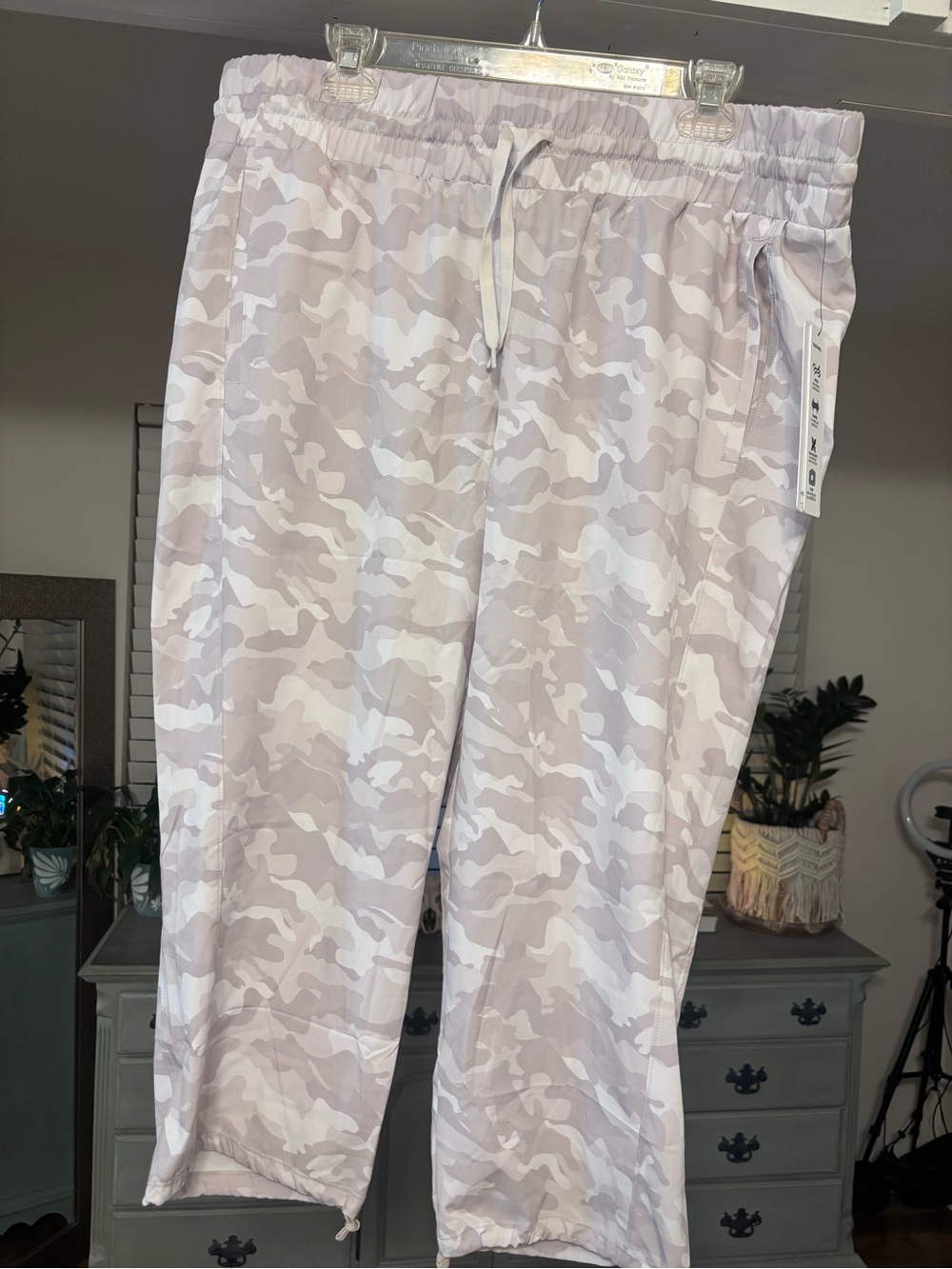 Light Camo Drawstring Joggers
